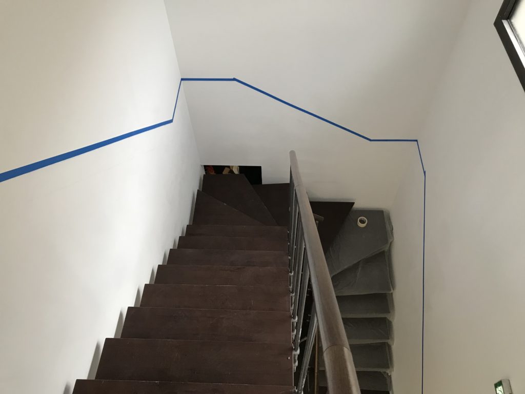 Délimitation du sous bassement escalier agence immobilière