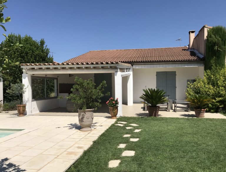 Ravalement de façade d'une villa